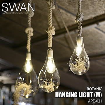 SWAN スワン電器 Another Garden BOTANIC Hanging light (M)  ボタニックハンギングライト(M) APE-021 (LED球付属)ペンダント 天井照明 日本製