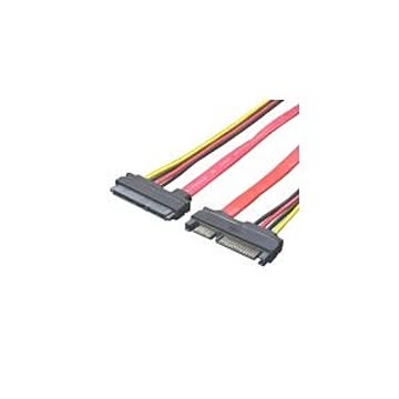 (まとめ)変換名人 SATA+電源ケーブル(オス-メス) SPAB-CA50【×5セット】