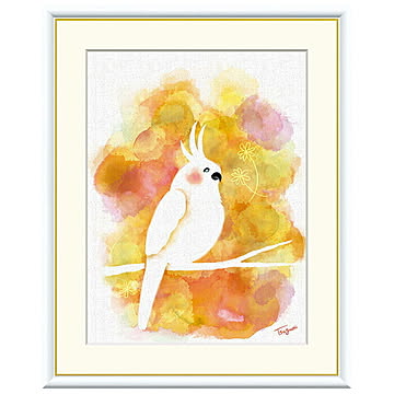 額絵 インコ 木下つぐみ 52x42cm 三幸