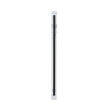 （まとめ）きんだいフレックスストロー（フィルム包装）ブラック GS-42 1パック（500本）【×10セット】