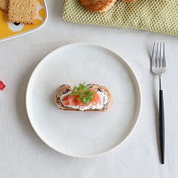 マリメッコ ウニッコ プレート 20cm ホワイト/ナチュラルホワイト marimekko UNIKKO