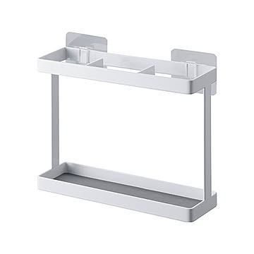 tower/タワー(山崎実業) フィルムフックラップホルダー Self Adhesive Wrap Holder ラップスタンド アルミホイル 壁面 収納 キッチン 整理整頓