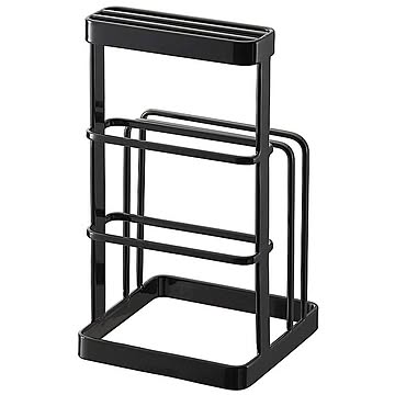 山崎実業 tower カッティングボード&ナイフスタンド ブラック