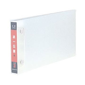 （まとめ）コクヨ 統一伝票用ファイル B41/3ヨコ 2穴 200枚収容 背幅28mm フ-DT20 1セット（10冊）【×3セット】