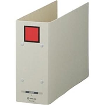 （まとめ）キングジム 保存ファイルドッチ 4088 A4E 80mm 灰／赤×20セット