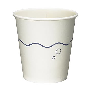 （まとめ）ファーストレイト うがい用紙コップ 青波90ml（3オンス）FR-173 1パック（100個）【×20セット】