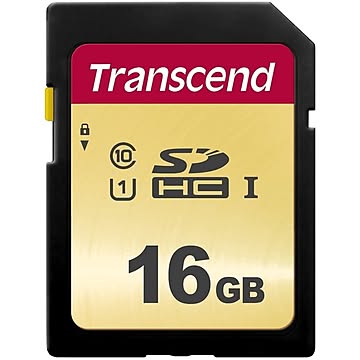 トランセンド 16GB SDHCカードUHS-1 U1 CLASS10 [MLC] TS16GSDC500S