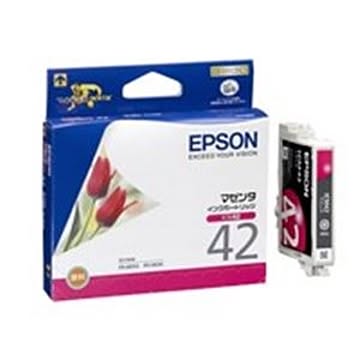 （まとめ買い）エプソン EPSON インクカートリッジ ICM42 マゼンタ ×4セット