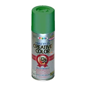 クリエイティブカラースプレー 68トロピカルグリーン 300ML5個セット