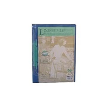 （まとめ） リヒトラブ ルーパーファイル ルーパーファイル・A4判タテ型（背幅6mm） F-3006 緑 1冊入 【×20セット】
