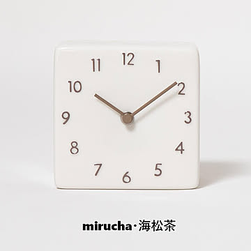 【INTERZERO/インターゼロ】陶器の置き時計