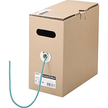 バッファロー Cat5e LANケーブル 100m 単線 グリーン BL5E1000GR