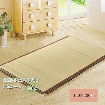 い草敷きパッド セミダブル い草シーツ ネゴザ 国産 汗取りP 約120×200cm