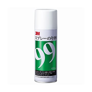 （まとめ） 3M スプレーのり99 厚いもの、凸凹な表面 430ml S／N 99 1本 ×3セット