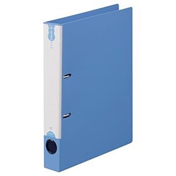 （まとめ） TANOSEE Dリングファイル（PP表紙） A4タテ 2穴 250枚収容 背幅43mm ブルー 1冊 【×15セット】