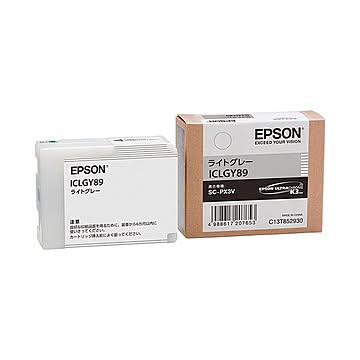 (まとめ) エプソン EPSON インクカートリッジ ライトグレー ICLGY89 1個 【×10セット】