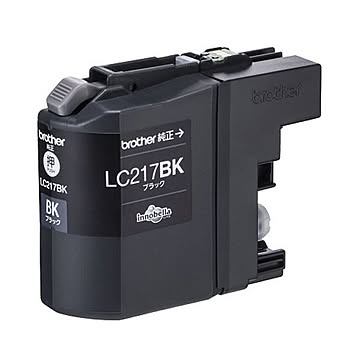 （まとめ）ブラザー インクカートリッジ ブラック大容量 LC217BK 1個 【×2セット】