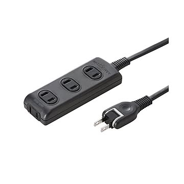 (まとめ)サンワサプライ 火災予防安全タップ TAP-TSH43BKN【×3セット】