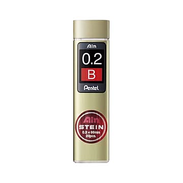 （まとめ） ぺんてる アインシャープ替芯 シュタイン 0.2mm芯（20本入） BW 【×20セット】