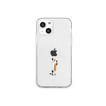 dparks ソフトクリアケース for iPhone 13 ネコ DS21168i13