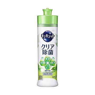 （まとめ）花王 キュキュット クリア除菌緑茶の香り 本体 240ml 1本【×20セット】