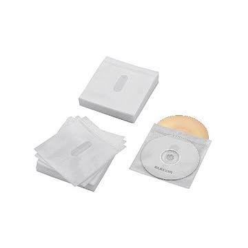 (まとめ)エレコム Blu-ray・CD・DVD対応不織布ケース タイトルカード CCD-NIWB120WH×5セット