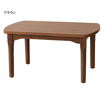 東谷 2WAYコタツテーブル 80×50 ロータイプ ハイタイプ 長方形 高さ調節 継ぎ脚 ブラウン 木目