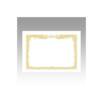 （まとめ） OA賞状用紙 白上質賞状用紙・縦書き 10-1060 10枚入 【×5セット】