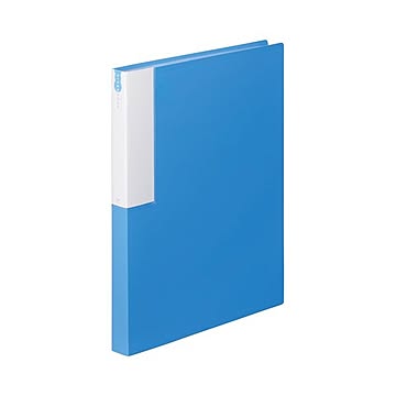 （まとめ） TANOSEE クリヤーブック（クリアブック） A4タテ 36ポケット 背幅24mm ブルー 1セット（10冊） 【×5セット】