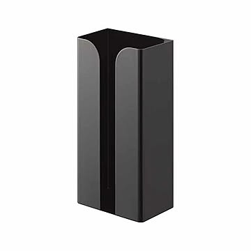 山崎実業 tower マグネットポリ袋＆キッチンペーパーホルダー ブラック