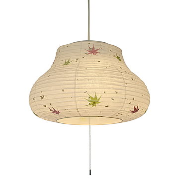 彩光デザイン salacca ペンダントライト 2灯 幅450x奥行450x高さ330mm もみじ和紙シェード 電球なし