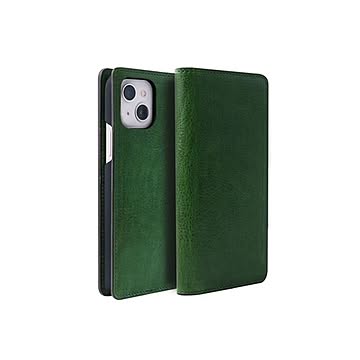 abbi SIGNATURE PIERROT LUX イタリアンレザーダイアリーケース for iPhone 13 グリーン ABS21796i13GR