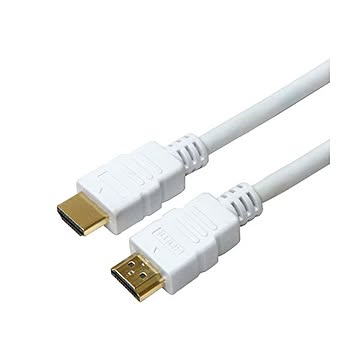 （まとめ）HORIC HDMIケーブル 3m ホワイト 樹脂モールドタイプ HDM30-006WH×5セット