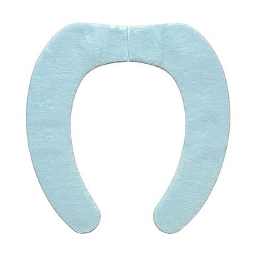 ぴたQ 吸着式便座カバー ブルー 約幅9.5cm