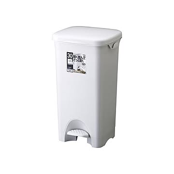 HOME＆HOME ペダル式ゴミ箱 30PS グレー フタ付き 6セット