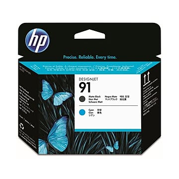 （まとめ） HP91 プリントヘッド マットブラック／シアン C9460A 1個 ×3セット