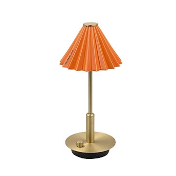 ORIGAMI LAMPポータブル ブラス オレンジ  テーブルランプ おしゃれ 充電式 LED 北欧 ブラス レトロ テーブルライト かわいい 卓上ライト O