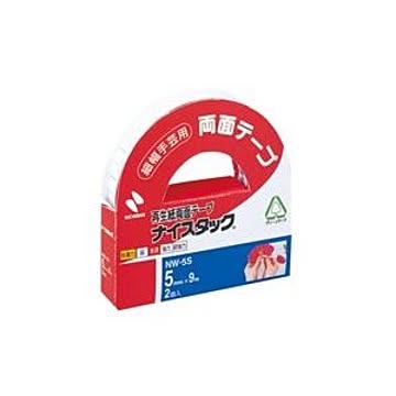 (業務用200セット) ニチバン 両面テープ ナイスタック 【幅5mm×長さ9m】 2巻 NW-5S