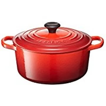 ル・クルーゼ （Le Creuset） シグニチャー ココット・ロンド 22cm チェリーレッド