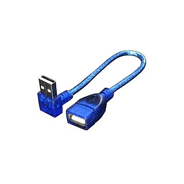 (まとめ)変換名人 USB L型ケーブル延長20(上L) USBA-CA20UL×10セット