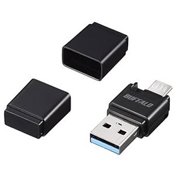 バッファロー（サプライ） USB3.0 Type-A／microB対応 microSD専用スマホ向けカードリーダー／ライターブラック BSCRM110U3BK
