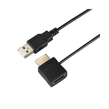 （まとめ）HORIC HDMI-USB電源アダプタ HDMI-138USB×5セット