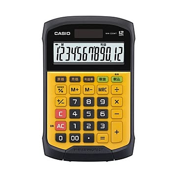 まとめ カシオ 防水・防塵電卓 12桁ミニジャストタイプ WM-320MT-N 1台 ×5セット