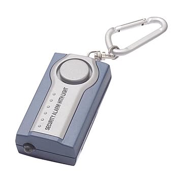 （まとめ）ヤザワLEDライト付セキュリティアラーム ブルー SE25BL 1個【×10セット】