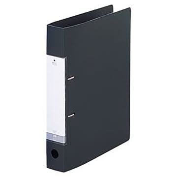 (まとめ) リヒトラブ リクエスト D型リングファイル A4タテ 2穴 350枚収容 背幅46mm 黒 G2230-24 1冊 【×15セット】