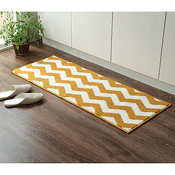 イケヒコ・コーポレーション ウェイク キッチンマット 45×120cm イエロー 2036019