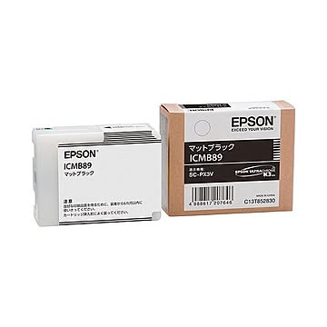 (まとめ) エプソン EPSON インクカートリッジ マットブラック ICMB89 1個 【×10セット】