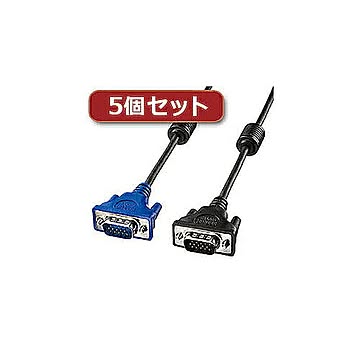 5個セット サンワサプライ ディスプレイケーブル10m KC-H100X5 管理No. 4589452968565