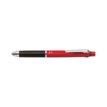 （まとめ） ゼブラ 多機能ペン デルガード+2C 2色ボールペン0.7mm（黒・赤）+シャープ0.5mm レッド 【×5セット】
