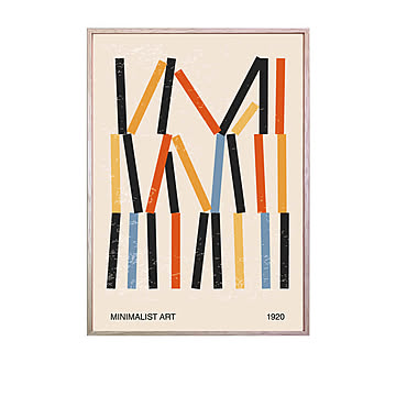ART abstract Minimal 20s geometric アートポスター（フレーム付き） m12944